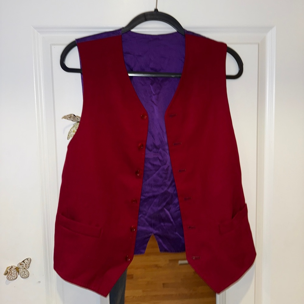 Dolce & Gabbana Red and Purple Vest